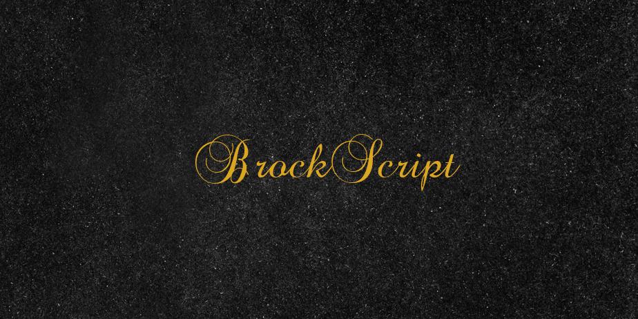 Fonte BrockScript