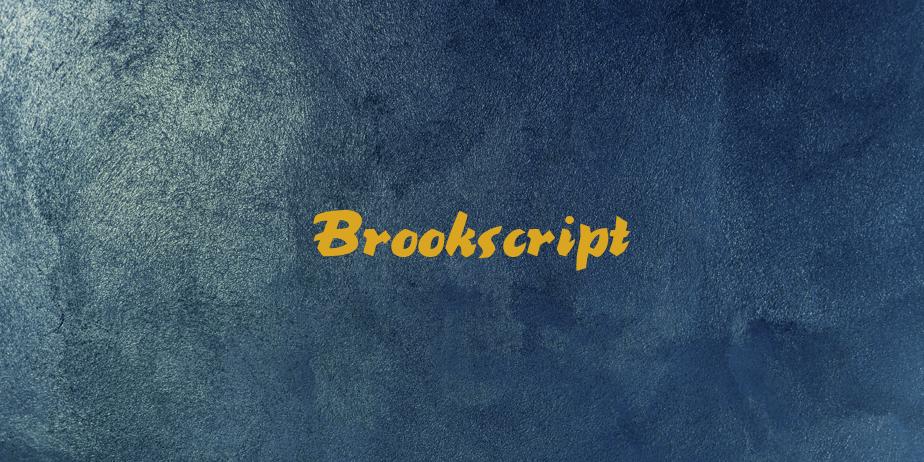 Fonte Brookscript