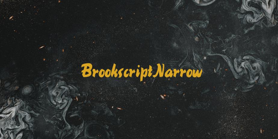 Fonte BrookscriptNarrow