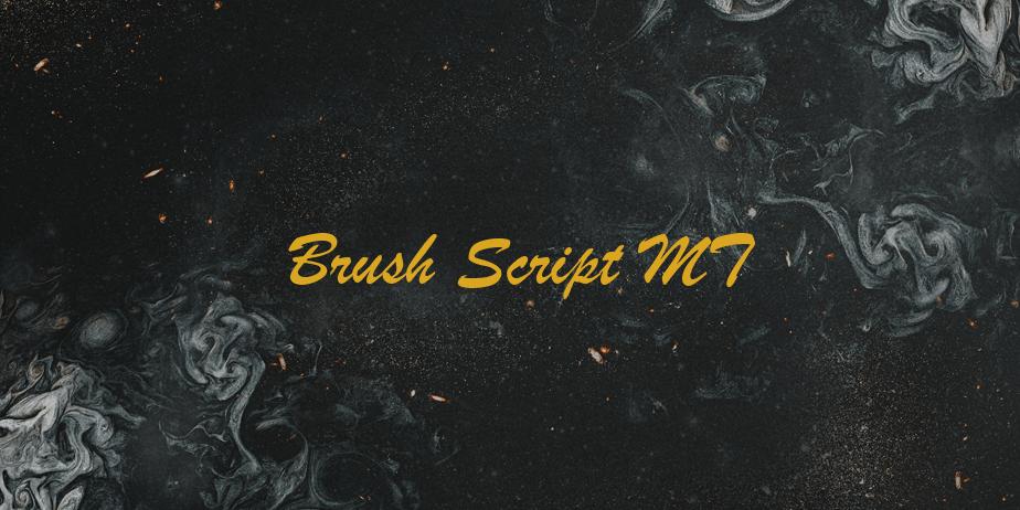 Fonte Brush Script MT