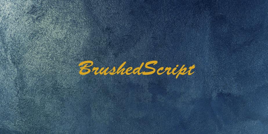 Fonte BrushedScript