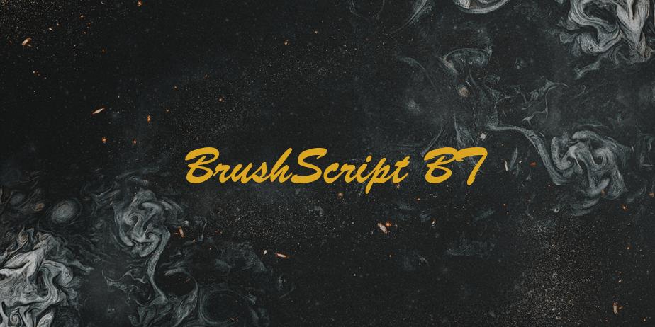 Fonte BrushScript BT