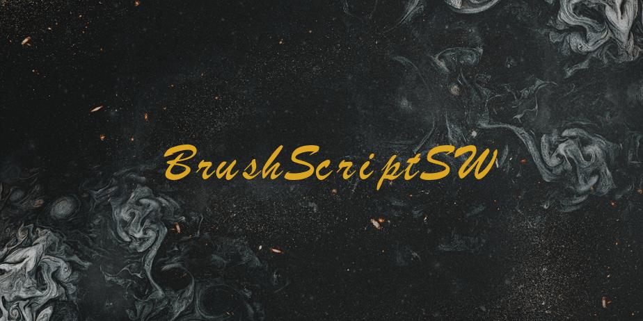 Fonte BrushScriptSW