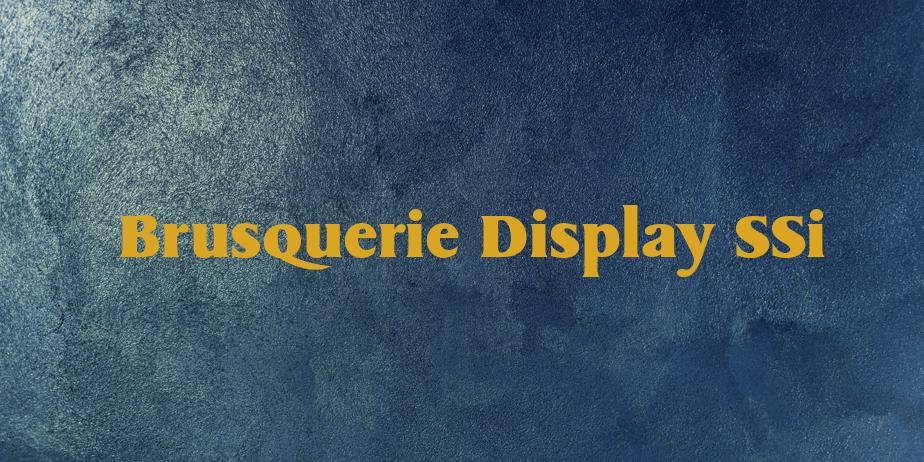 Fonte Brusquerie Display SSi