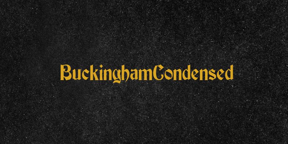 Fonte BuckinghamCondensed