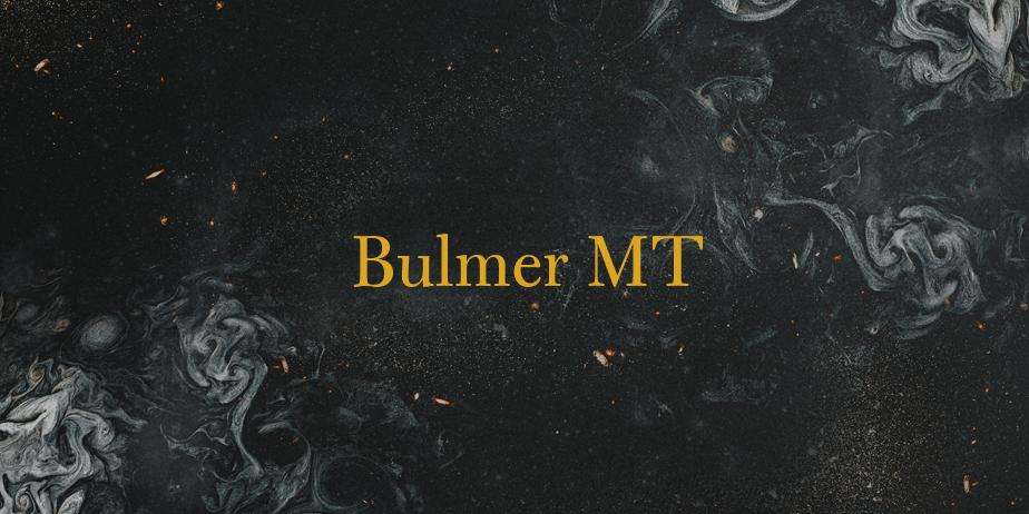 Fonte Bulmer MT