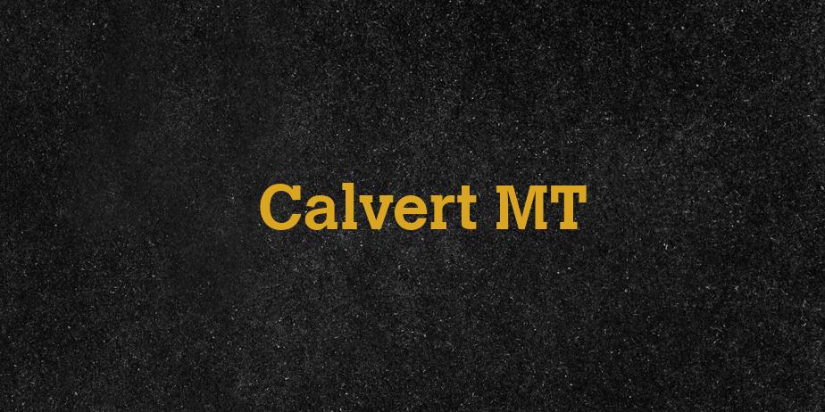 Fonte Calvert MT