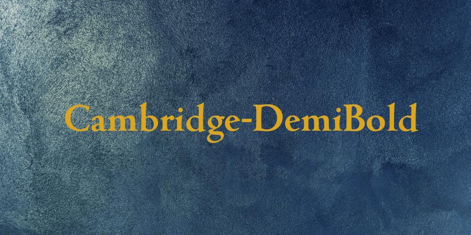 Fonte Cambridge-DemiBold