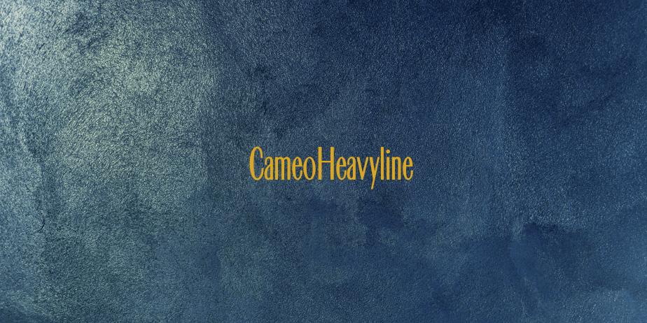 Fonte CameoHeavyline