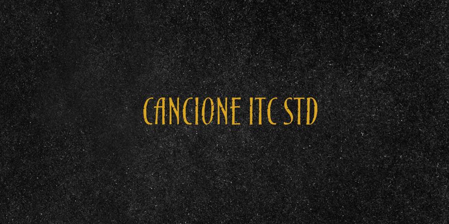 Fonte Cancione ITC Std