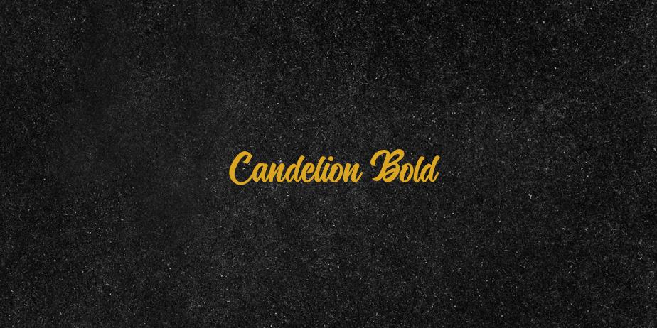 Fonte Candelion Bold