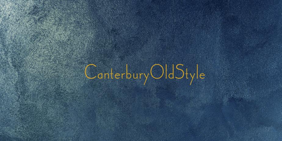 Fonte CanterburyOldStyle