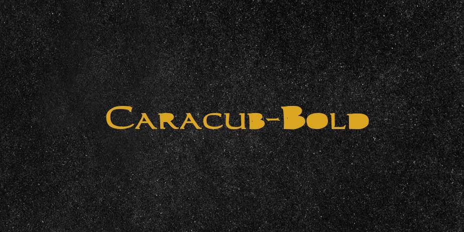 Fonte Caracub-Bold