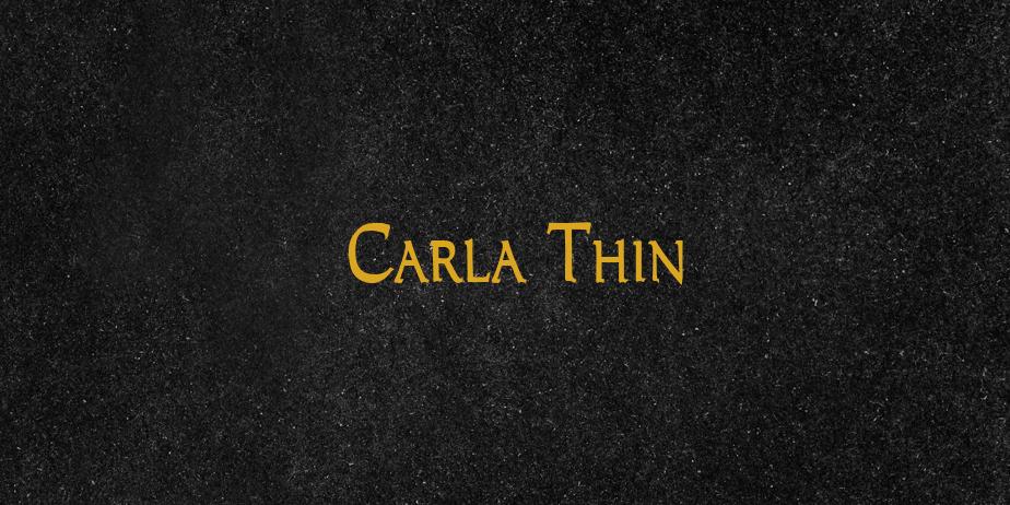 Fonte Carla Thin