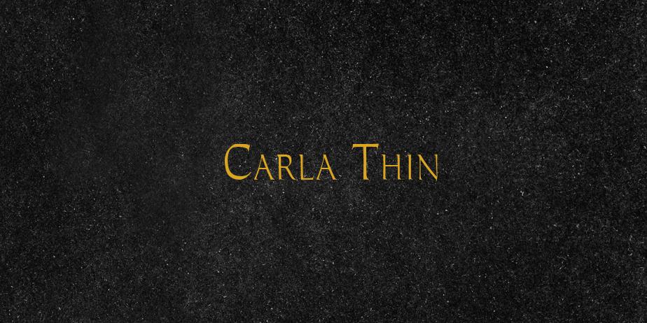 Fonte Carla Thin