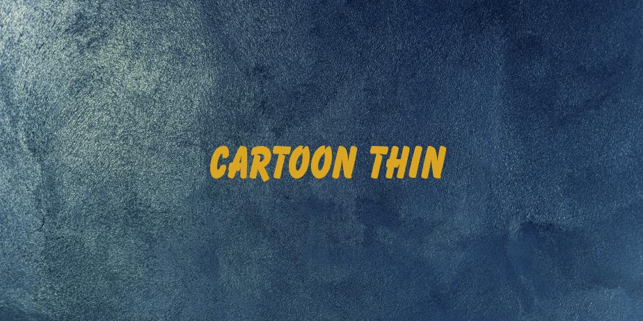 Fonte Cartoon Thin