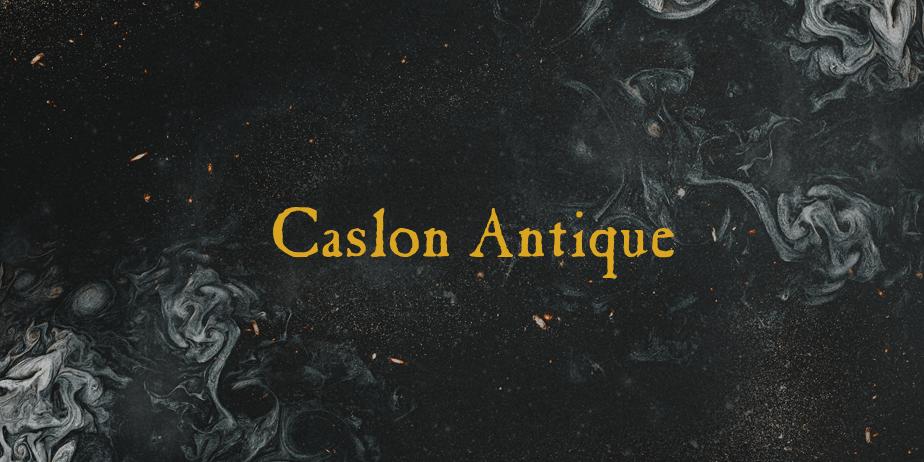 Fonte Caslon Antique