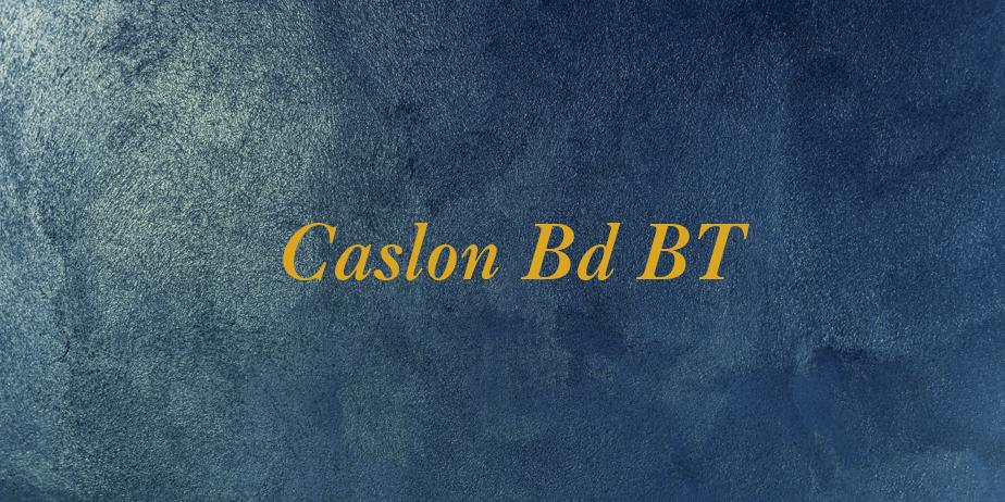 Fonte Caslon Bd BT