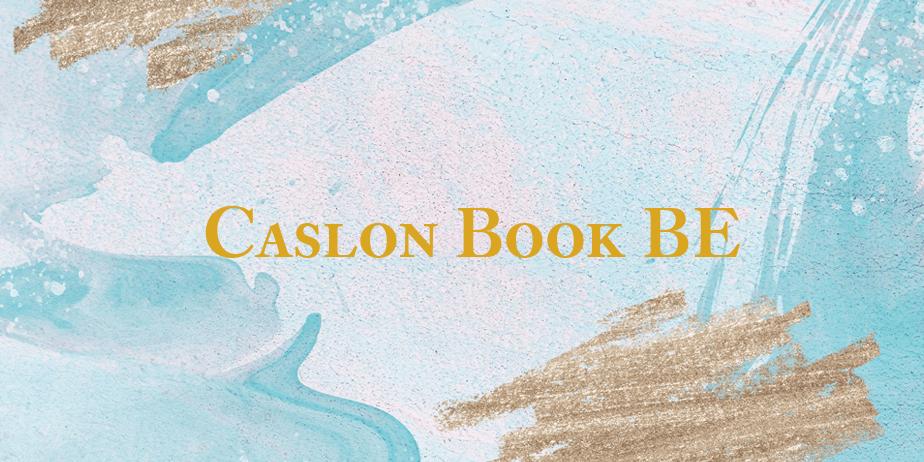 Fonte Caslon Book BE