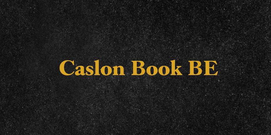 Fonte Caslon Book BE