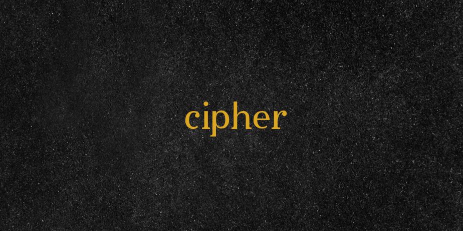 Fonte cipher