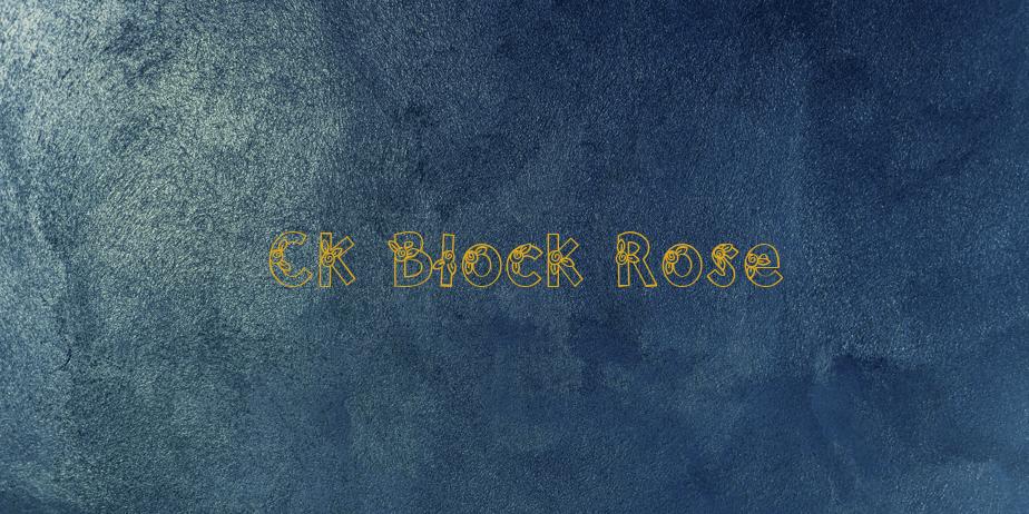 Fonte CK Block Rose