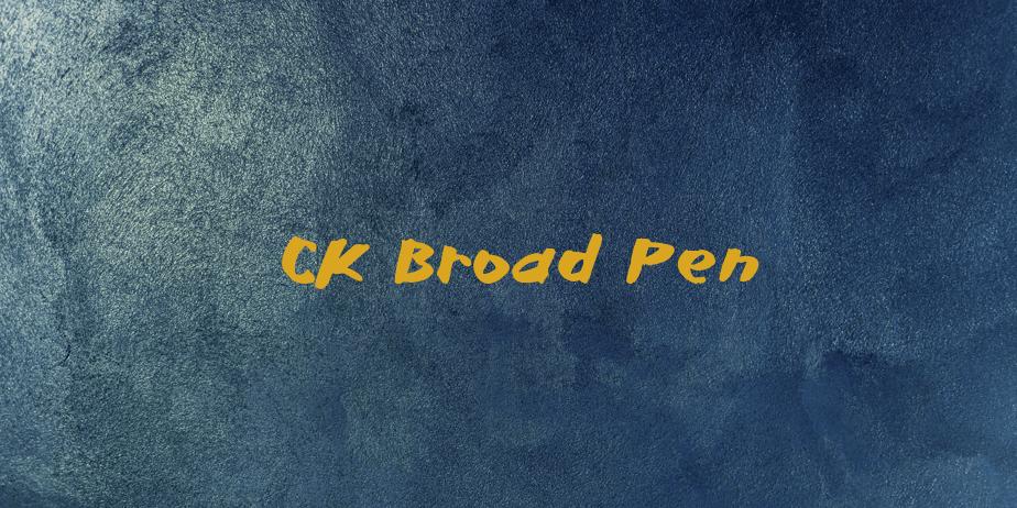 Fonte CK Broad Pen