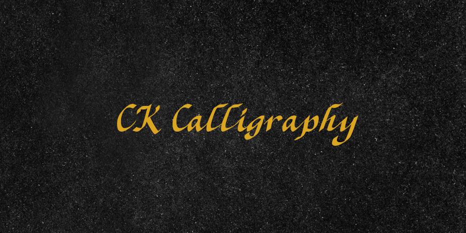 Fonte CK Calligraphy