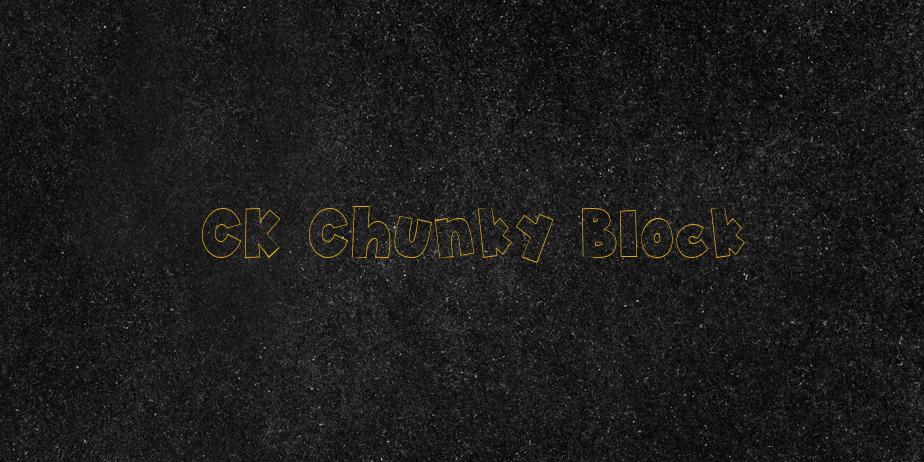 Fonte CK Chunky Block