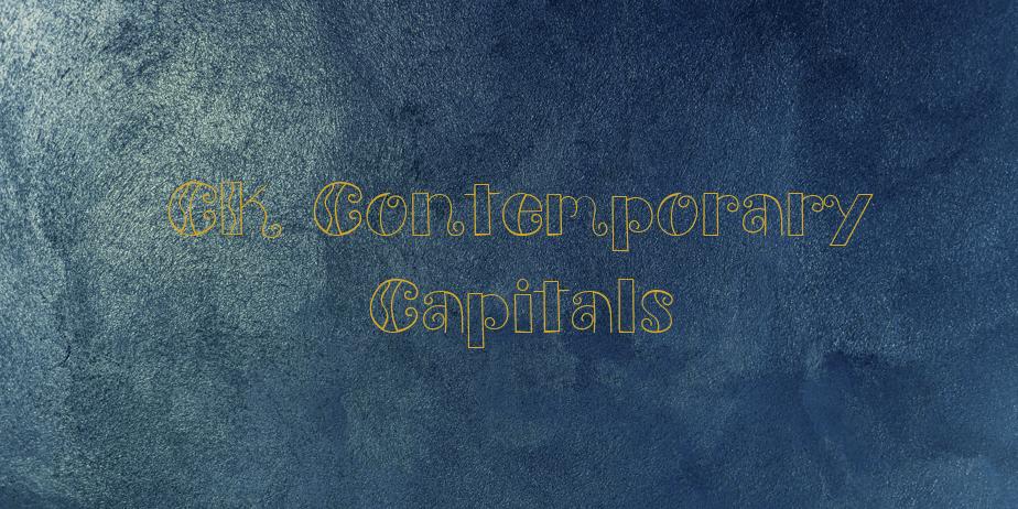 Fonte CK Contemporary Capitals