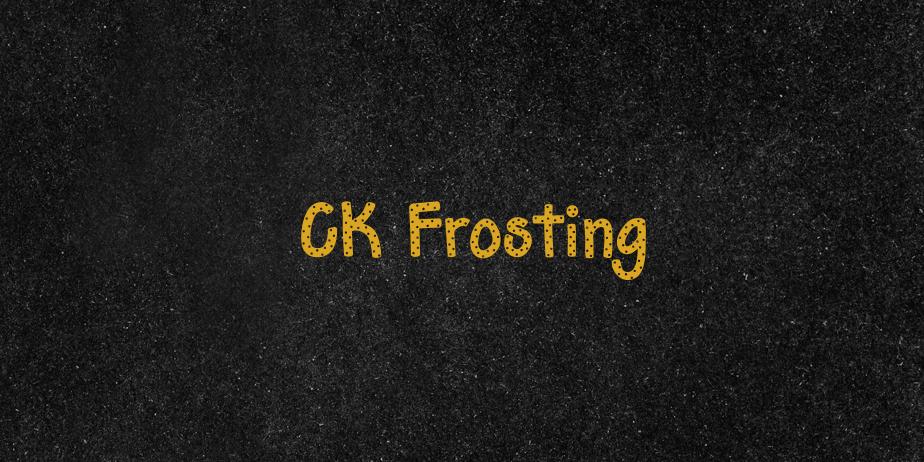 Fonte CK Frosting