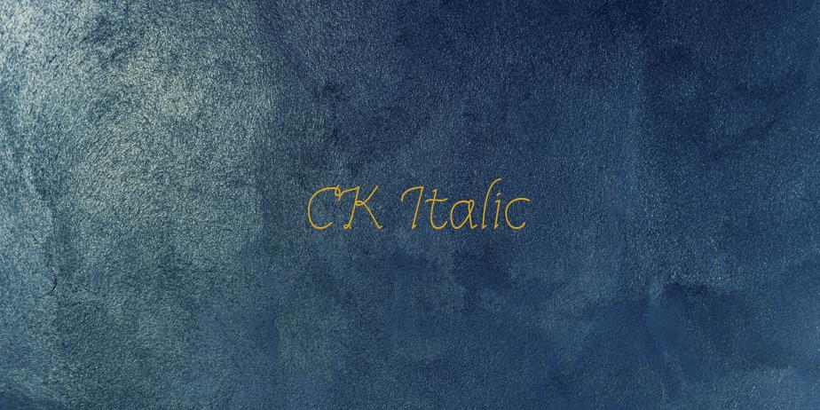 Fonte CK Italic