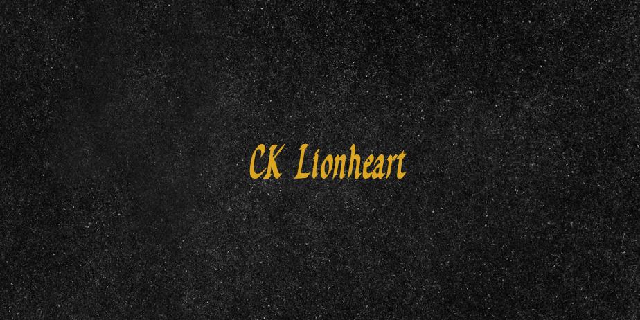 Fonte CK Lionheart