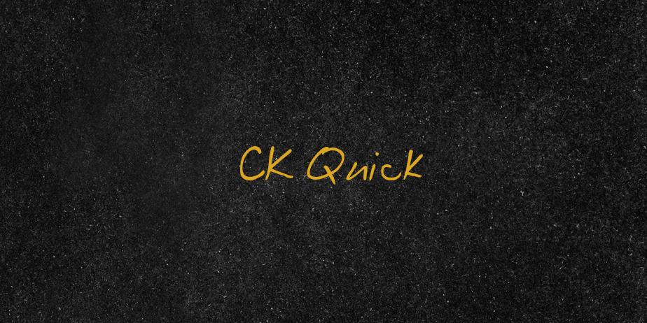 Fonte CK Quick