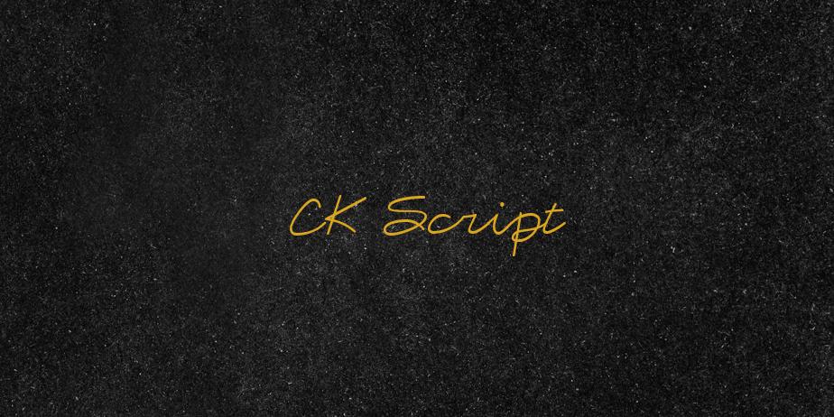 Fonte CK Script