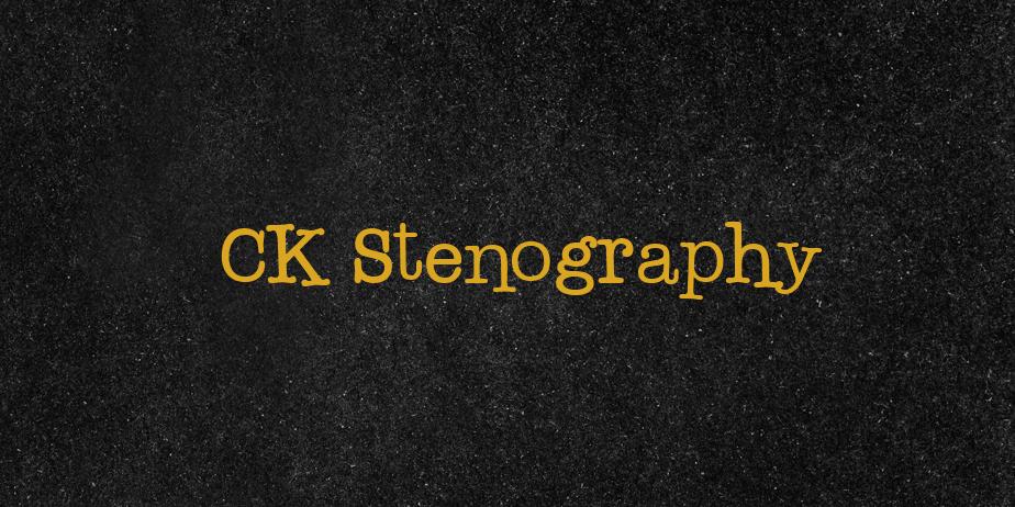 Fonte CK Stenography