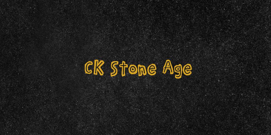 Fonte CK Stone Age