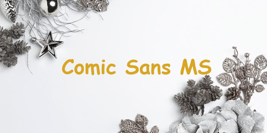 Fonte Comic Sans MS