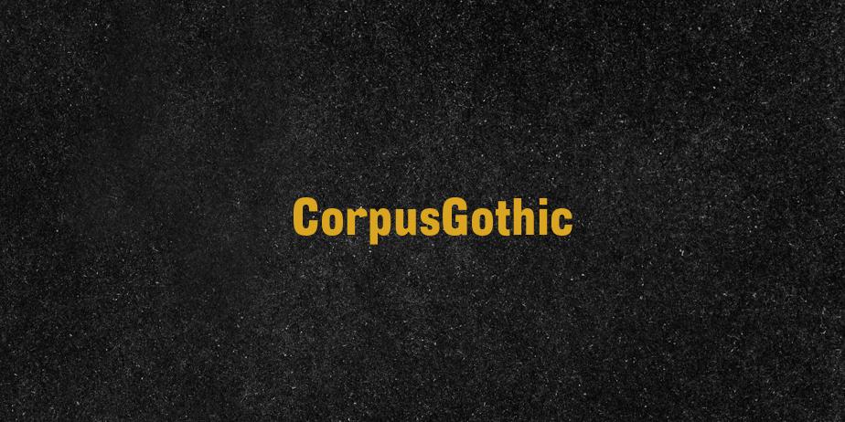 Fonte CorpusGothic