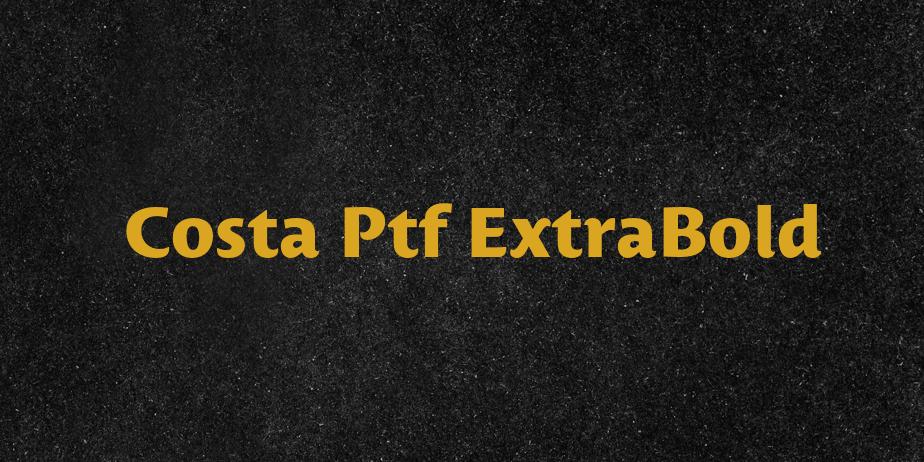 Fonte Costa Ptf ExtraBold