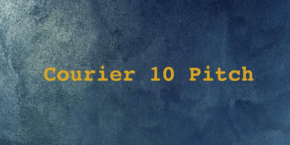 Fonte Courier 10 Pitch