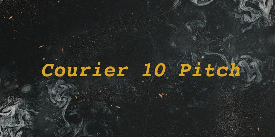 Fonte Courier 10 Pitch