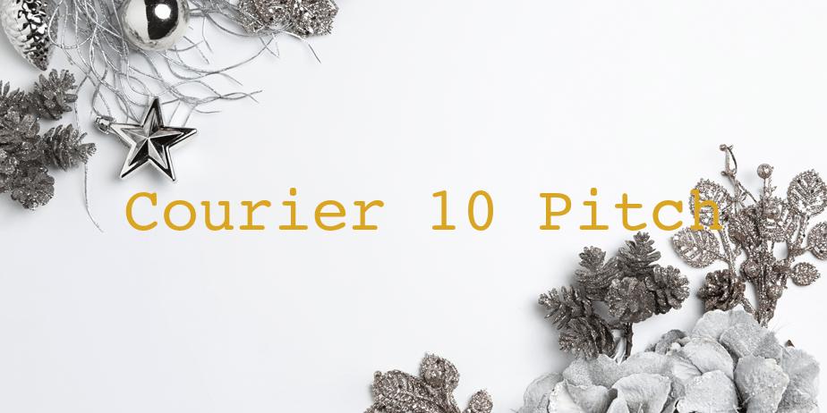 Fonte Courier 10 Pitch