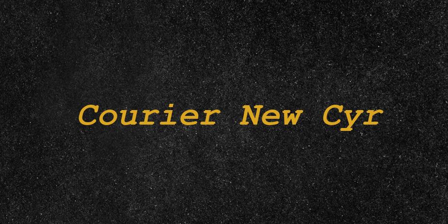 Fonte Courier New Cyr