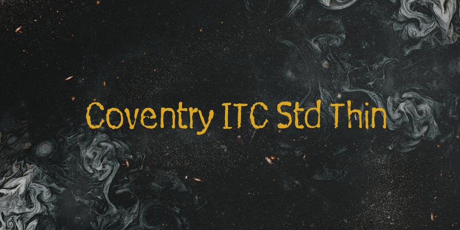 Fonte Coventry ITC Std Thin