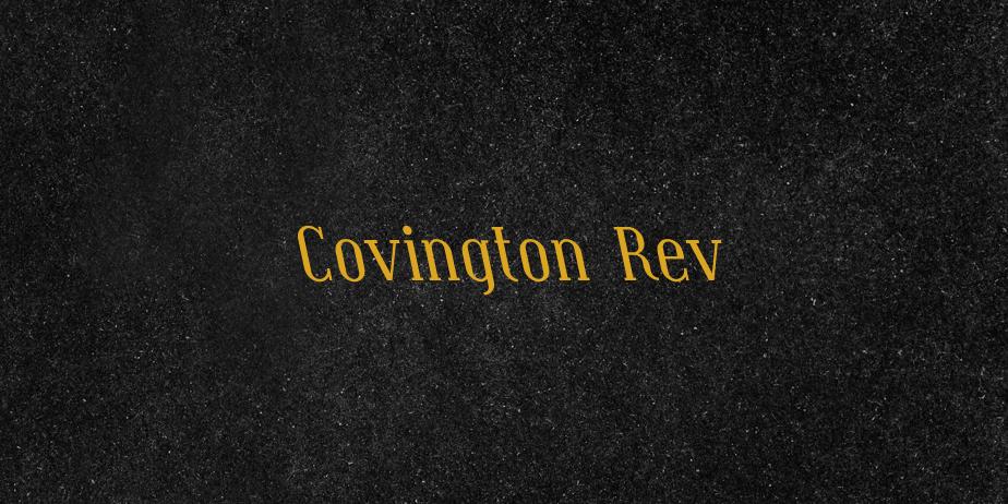 Fonte Covington Rev