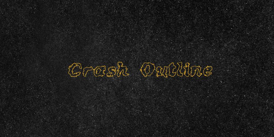 Fonte Crash Outline