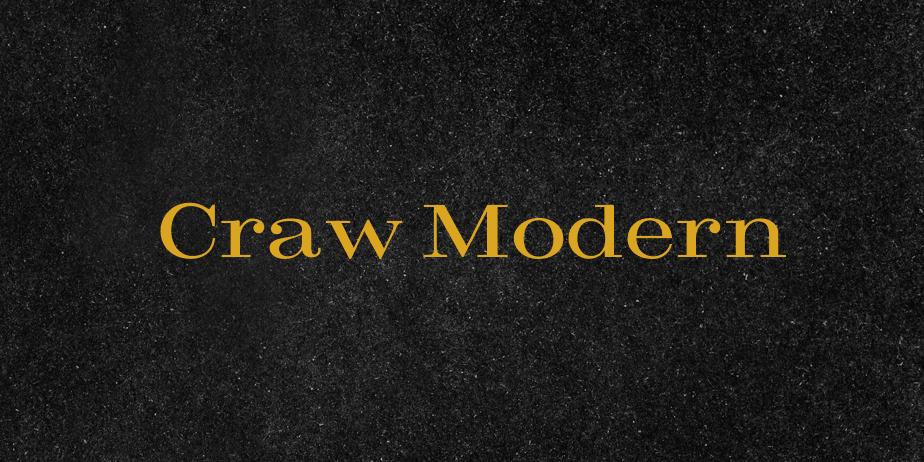 Fonte Craw Modern