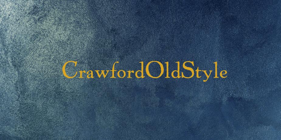 Fonte CrawfordOldStyle