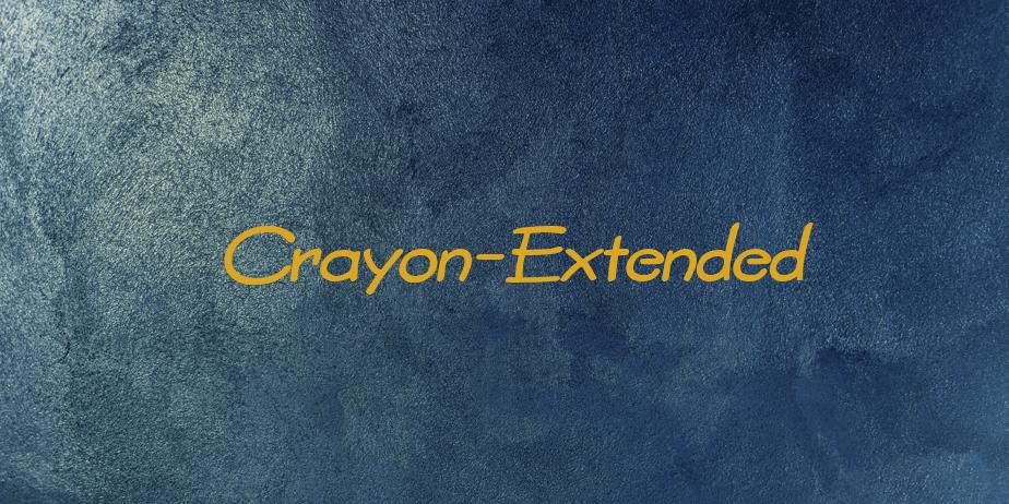 Fonte Crayon-Extended